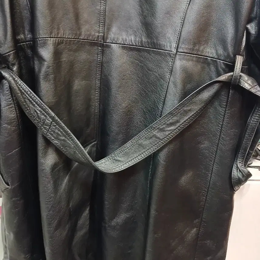 [BUNJANG] Golf Brothers Black Cowhide Leather Coat / Golf Brothers 블랙 소가죽 코트77