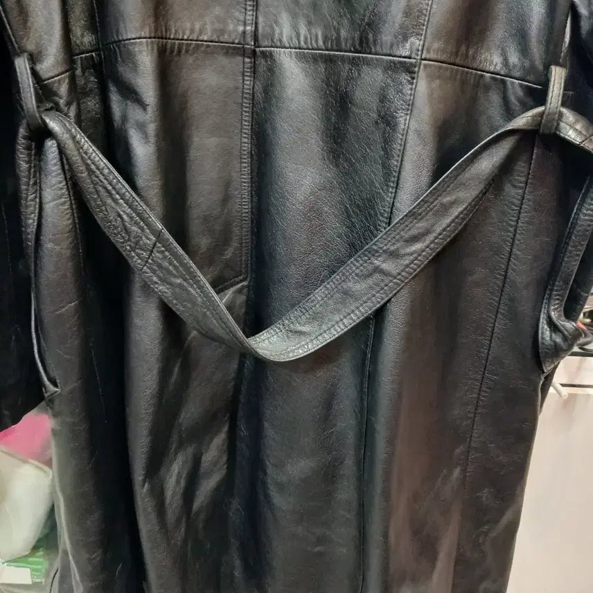 [BUNJANG] Golf Brothers Black Cowhide Leather Coat / Golf Brothers 블랙 소가죽 코트77
