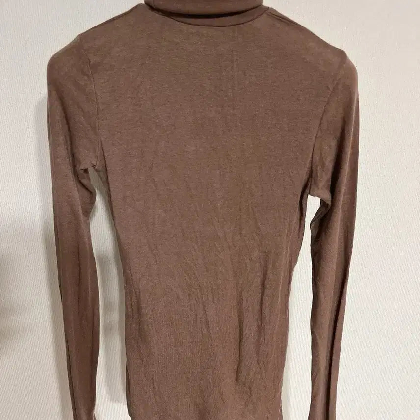 [BUNJANG] Moia Brown Turtleneck Pullover Wool Knit Top / Moia 모이아 터틀넥 풀오버 브라운 티셔츠 울니트