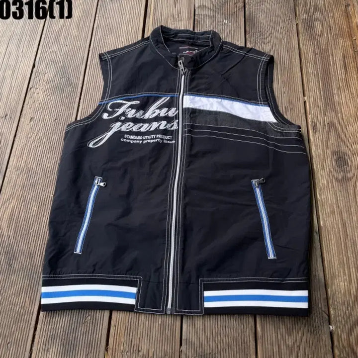 [SOLD OUT] FUBU 후부 블랙 남성용 베스트