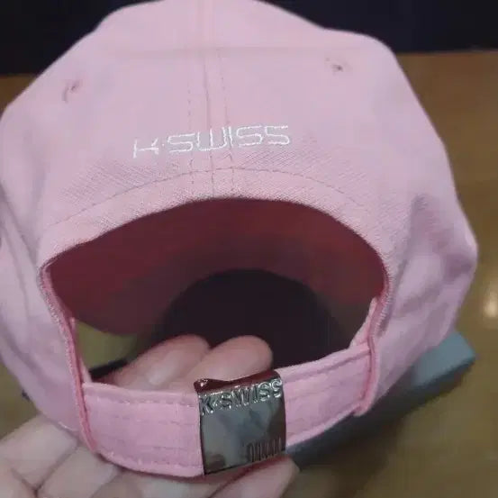 [BUNJANG] K-Swiss Pink Ball Cap Hat / 케이스위스 핑크색 볼캡 모자