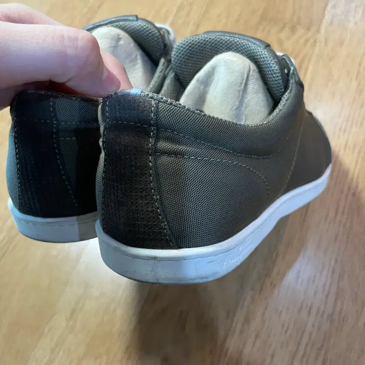 [BUNJANG] Ferragamo Khaki Sneakers / 196) 페라가모 카키 스니커즈 (7.5)