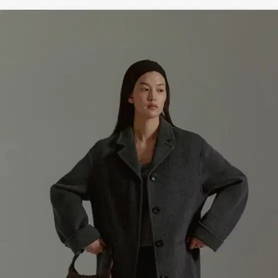 [BUNJANG] Urbanic Arcade Coat - Charcoal / 얼바닉 아케이드 코트 차콜
