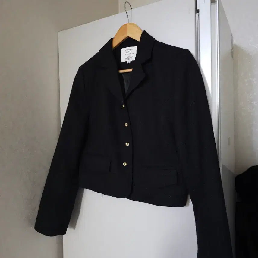 [BUNJANG] SLOWAND Black Crop Jacket / SLOWAND 슬로우앤드 블랙자켓