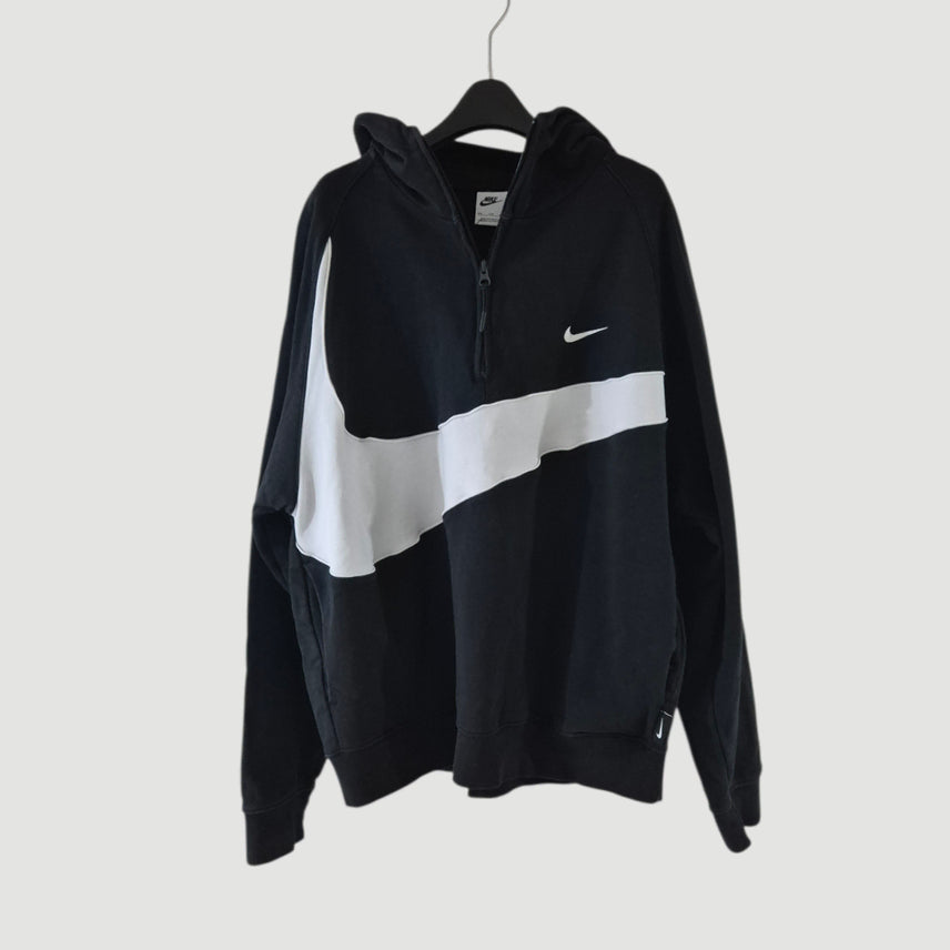 [BUNJANG] Nike Swoosh Half-Zip Hoodie (Size 110) / [110]나이키 스우시 하프집업 후드티