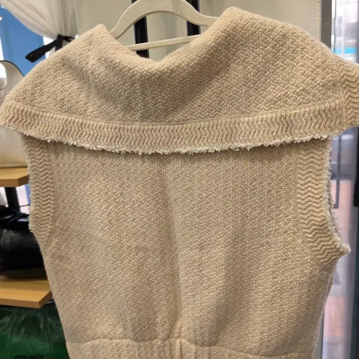 [BUNJANG] Hansum SJ Tweed Knit Vest F / 마지막할인) 한섬 SJ SJ 트위드 니트 베스트 F