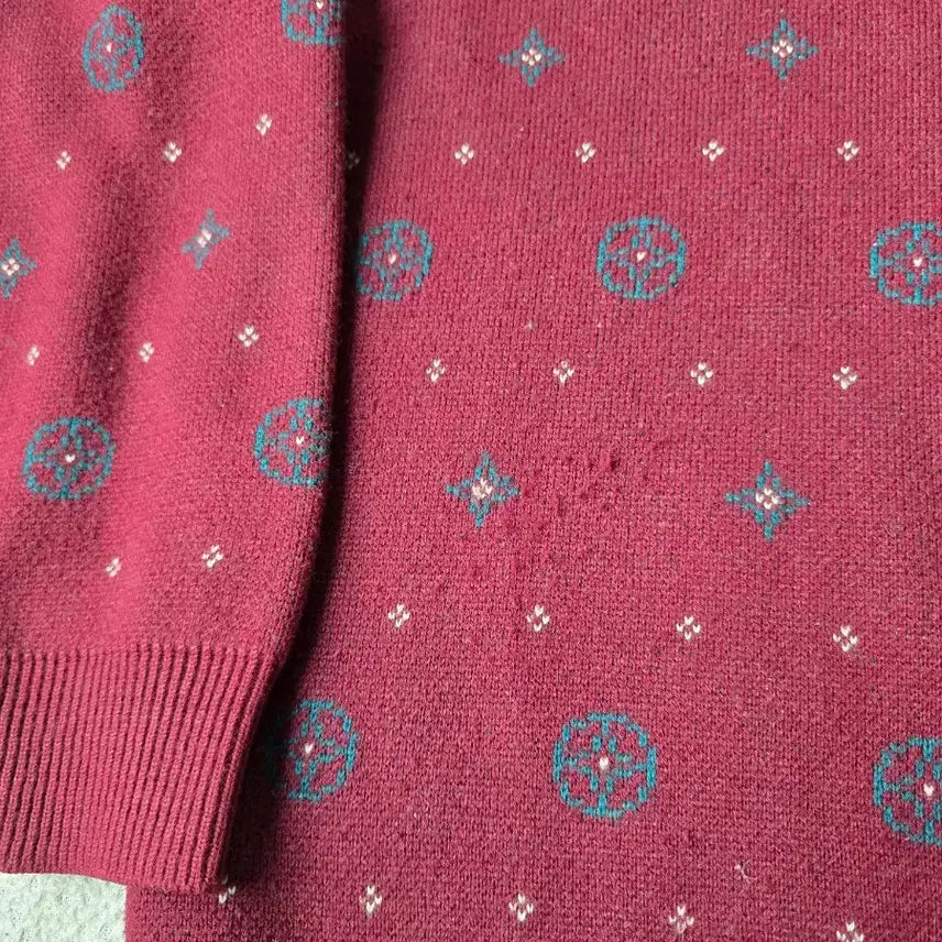 [BUNJANG] Christian Dior Vintage Burgundy Knit Sweater / Christian Dior 크치스찬 디올 빈티지 니트 M