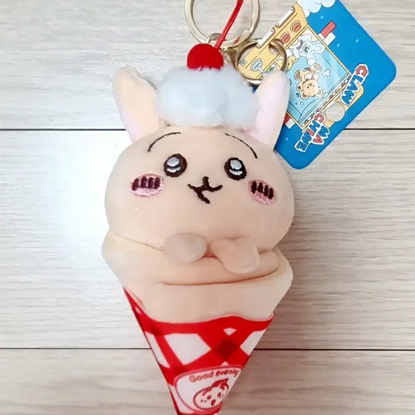 [BUNJANG] Usagi Ice Cream Doll Keyring / 우사기 크레이프, 치이카와 인형 키링 팝니다~