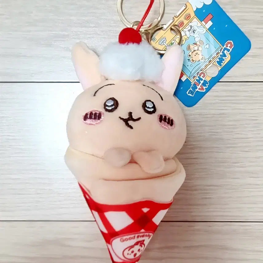 [BUNJANG] Usagi Ice Cream Doll Keyring / 우사기 크레이프, 치이카와 인형 키링 팝니다~