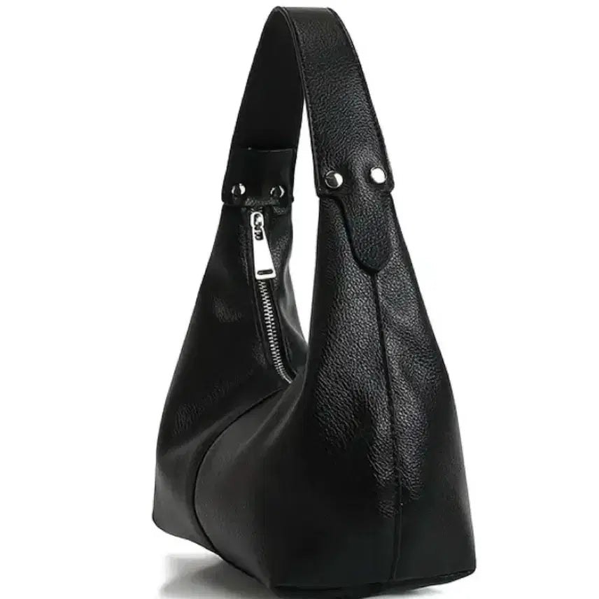 [BUNJANG] Black Hobo Shoulder Bag / 블랙 호보 숄더백 가방