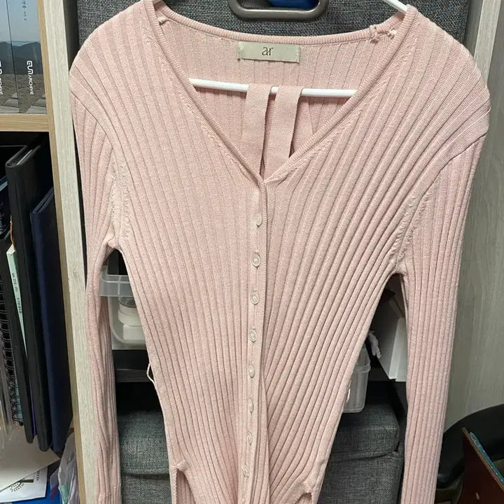[BUNJANG] Around U: Sophia Cardigan - Pink / (실사 ㅇ) 어라운드율 소피아 가디건 핑크
