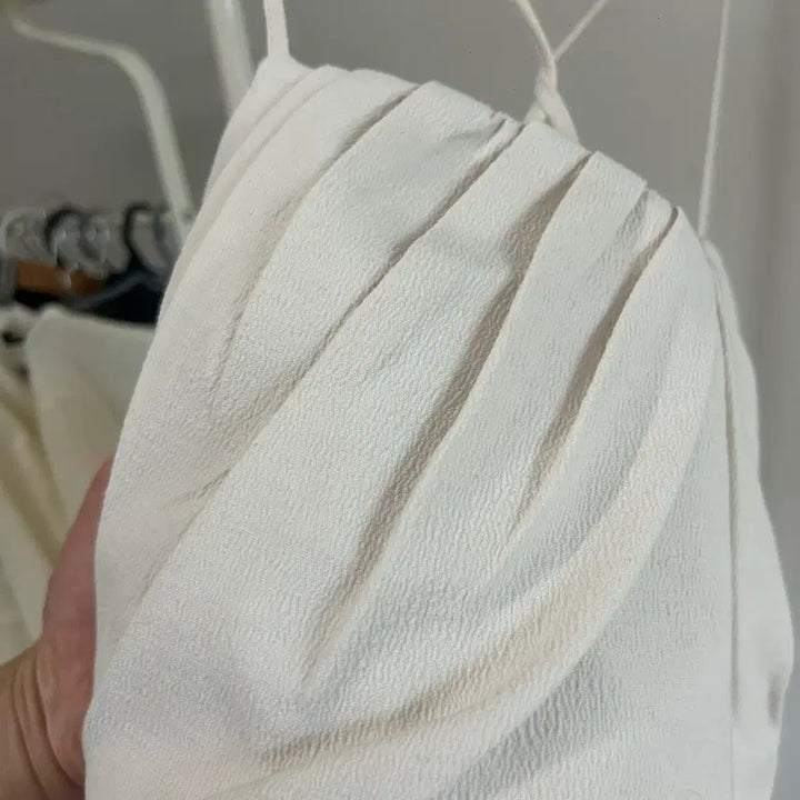 [BUNJANG] ZARA Ivory Gabardine Top / 새상품 - 자라 아이보리 탑