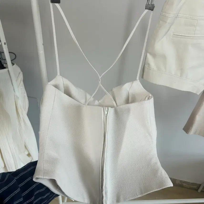 [BUNJANG] ZARA Ivory Gabardine Top / 새상품 - 자라 아이보리 탑