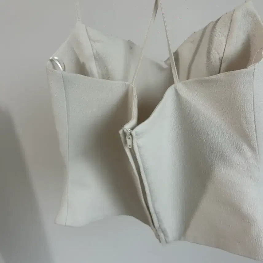 [BUNJANG] ZARA Ivory Gabardine Top / 새상품 - 자라 아이보리 탑
