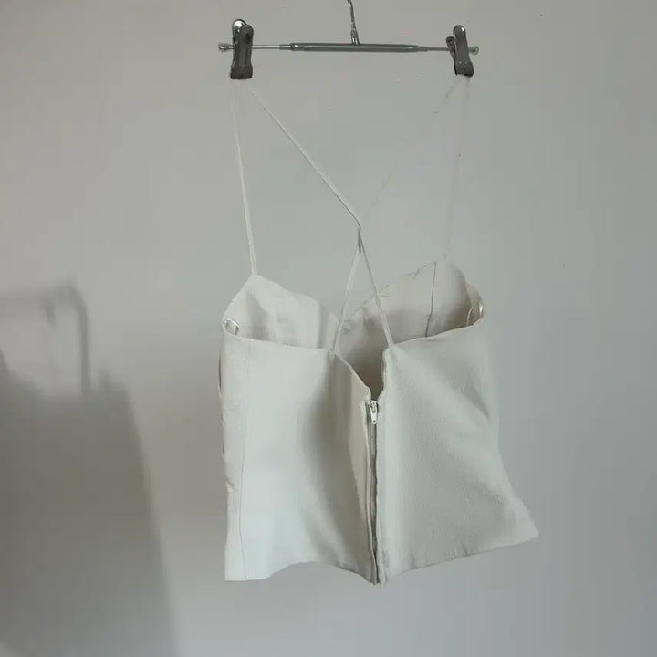 [BUNJANG] ZARA Ivory Gabardine Top / 새상품 - 자라 아이보리 탑
