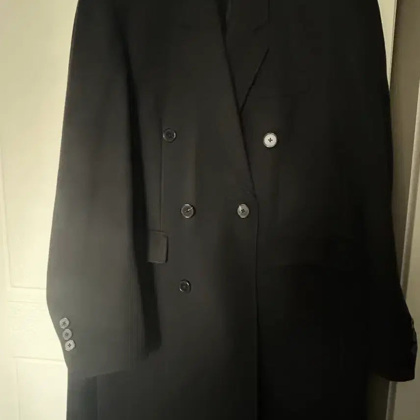 [BUNJANG] LMood Black Double Coat / LMood 엘무드 블랙 더블 코트 46사이즈