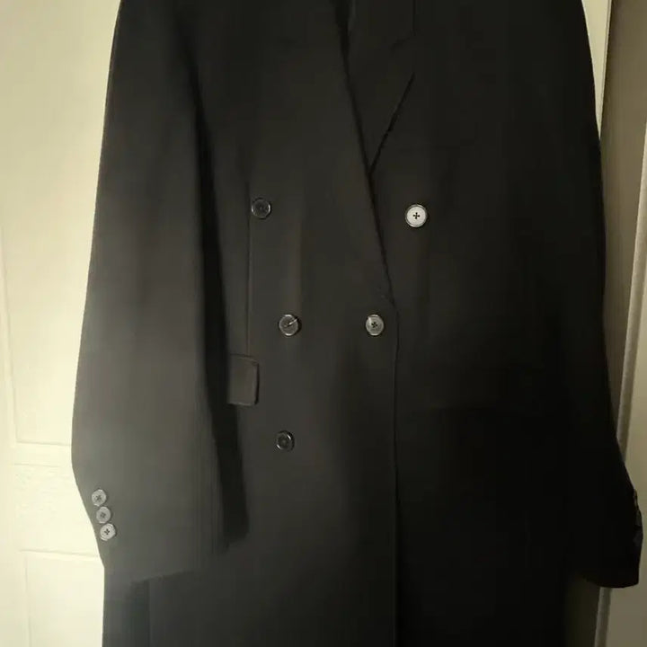 [BUNJANG] LMood Black Double Coat / LMood 엘무드 블랙 더블 코트 46사이즈