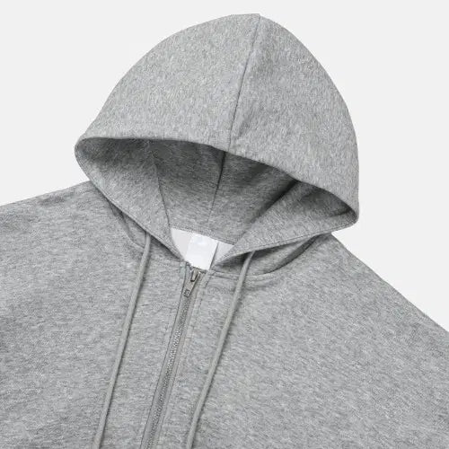 [BUNJANG] Wit &amp; Wonder Cotton Blend Oversized Hoodie Zip-up Set / [세트가격]남자 코튼 합포 원턱 오버핏 후드 집업