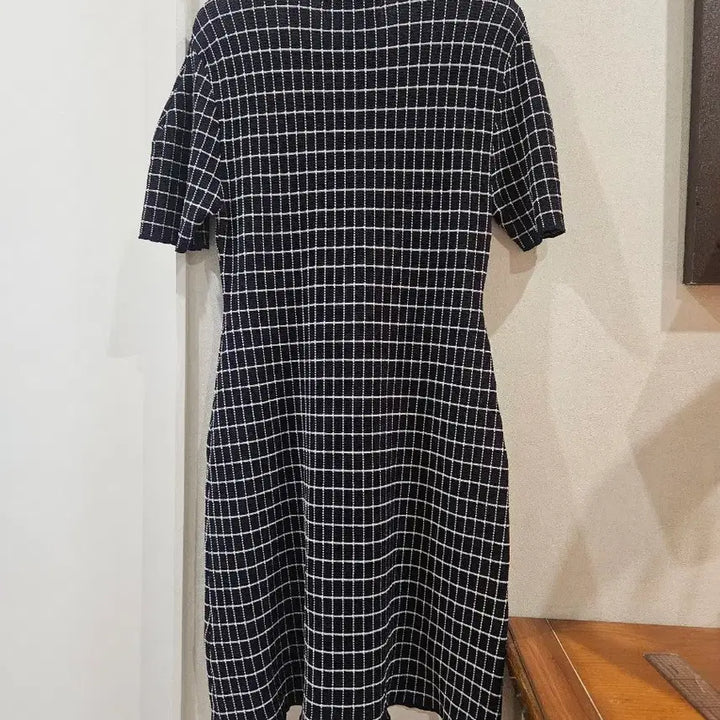 [BUNJANG] Atelier Nine Check Knit Dress / 아뜰리에나인 체크 니트 원피스F
