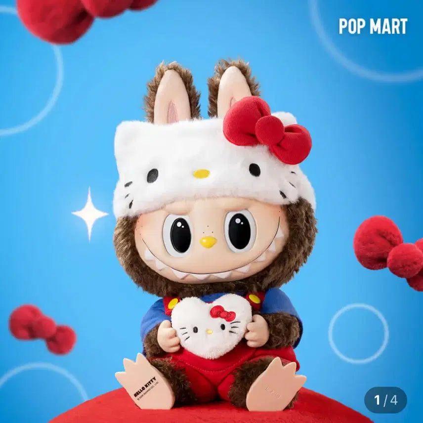 [BUNJANG] Pop Mart Labubu x Hello Kitty Collaboration Doll / 팝마트 라부부x헬로키티 인형 새상품