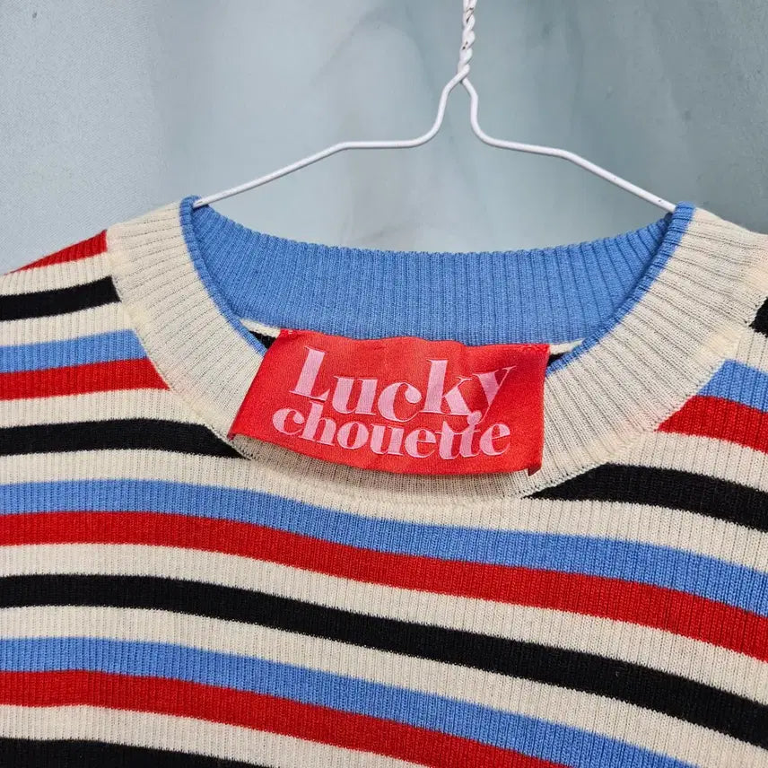 [BUNJANG] Lucky Chouette Striped Knit 36 / 럭키슈에뜨 스트라이프 니트 36