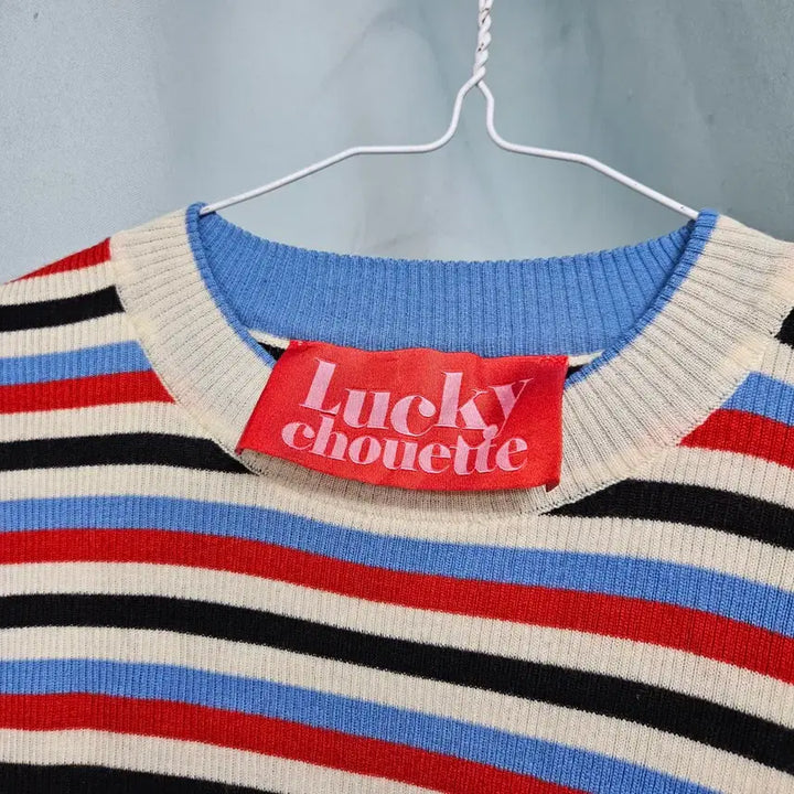 [BUNJANG] Lucky Chouette Striped Knit 36 / 럭키슈에뜨 스트라이프 니트 36