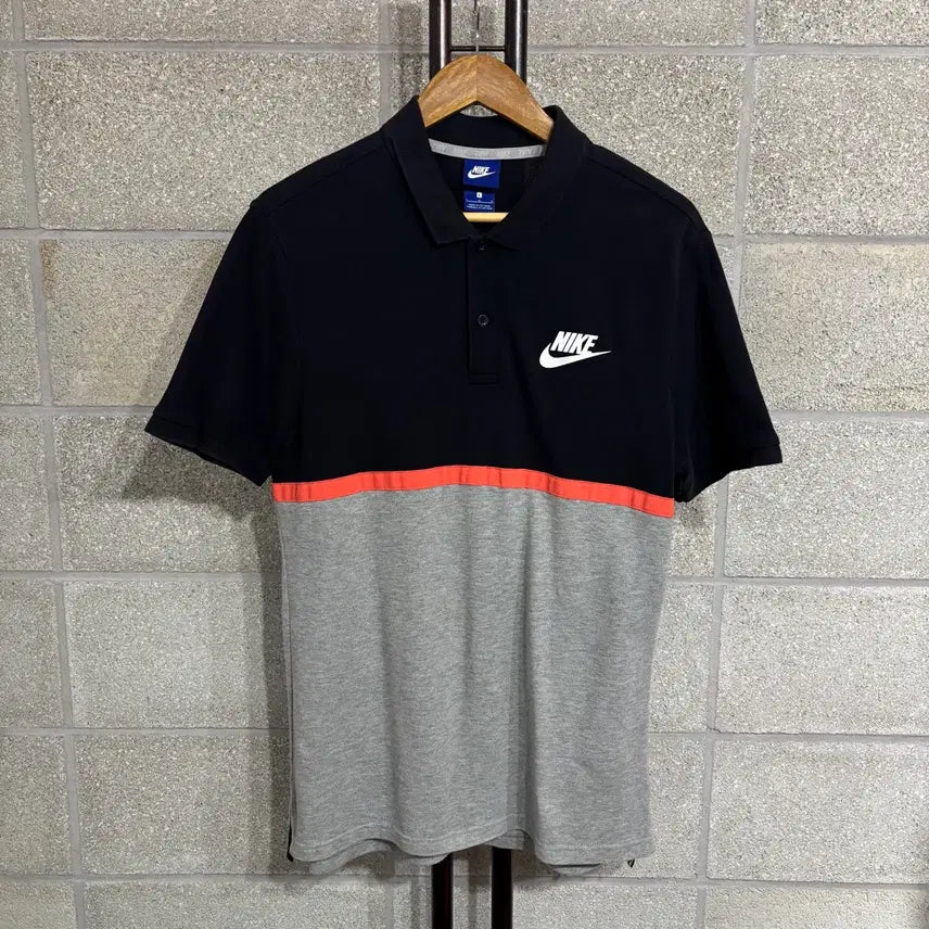 [BUNJANG] Nike Colorblock Short Sleeve T-shirt / 나이키 배색 반팔티 L(nbb252 카라 티셔츠