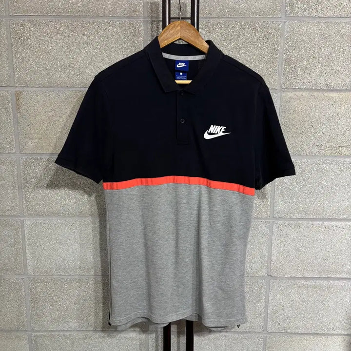 [BUNJANG] Nike Colorblock Short Sleeve T-shirt / 나이키 배색 반팔티 L(nbb252 카라 티셔츠