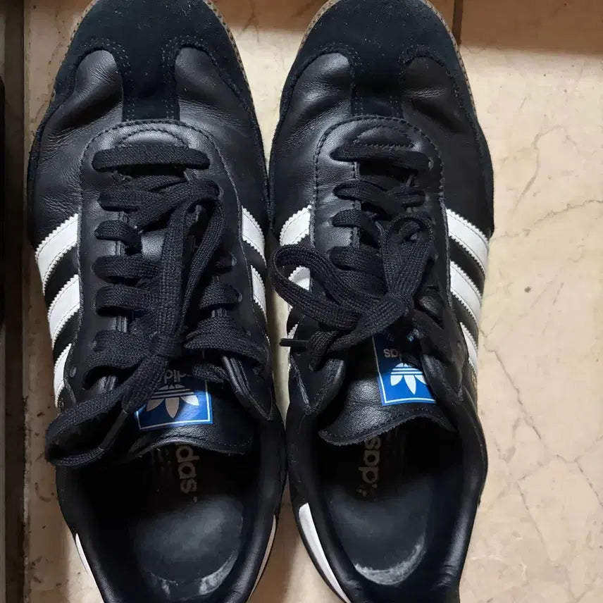 [BUNJANG] Adidas Samba Black Sneakers / 아디다스 삼바 블랙 운동화