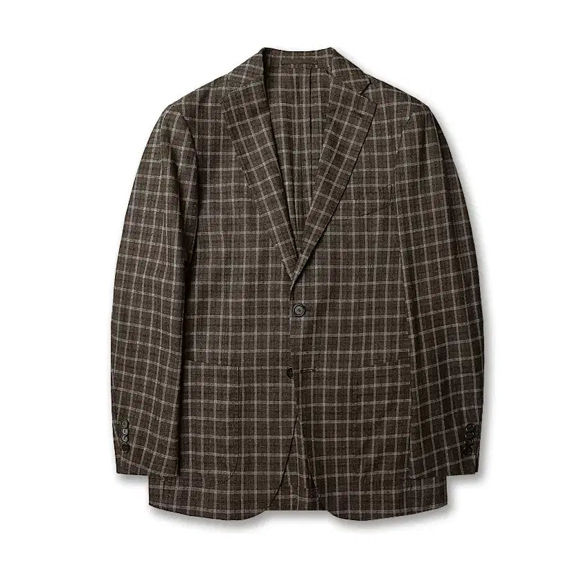 [BUNJANG] Man On The Boon Vitale Barberis Canonico Brown Check Wool Suit 46 / 맨온더분 [Man On The Boon] 바르베라 까노니코 체크 수트