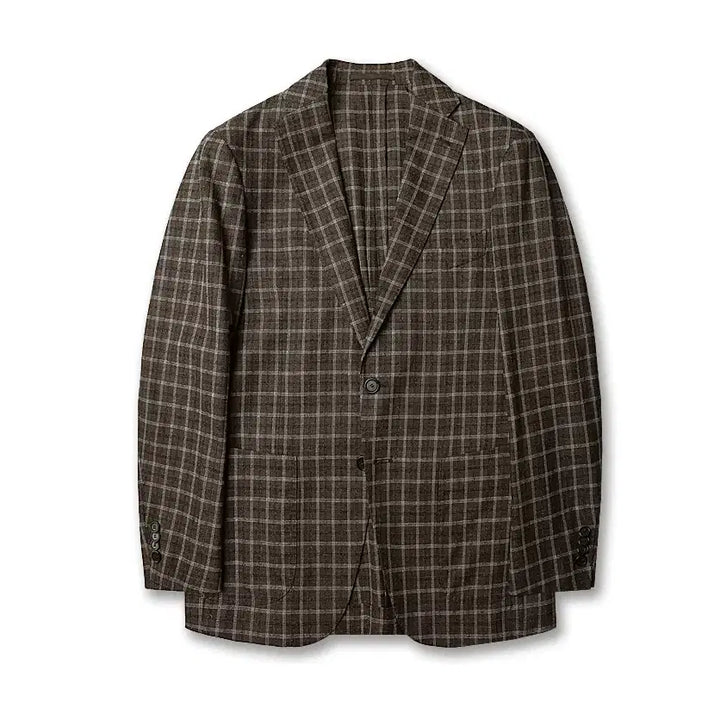 [BUNJANG] Man On The Boon Vitale Barberis Canonico Brown Check Wool Suit 46 / 맨온더분 [Man On The Boon] 바르베라 까노니코 체크 수트