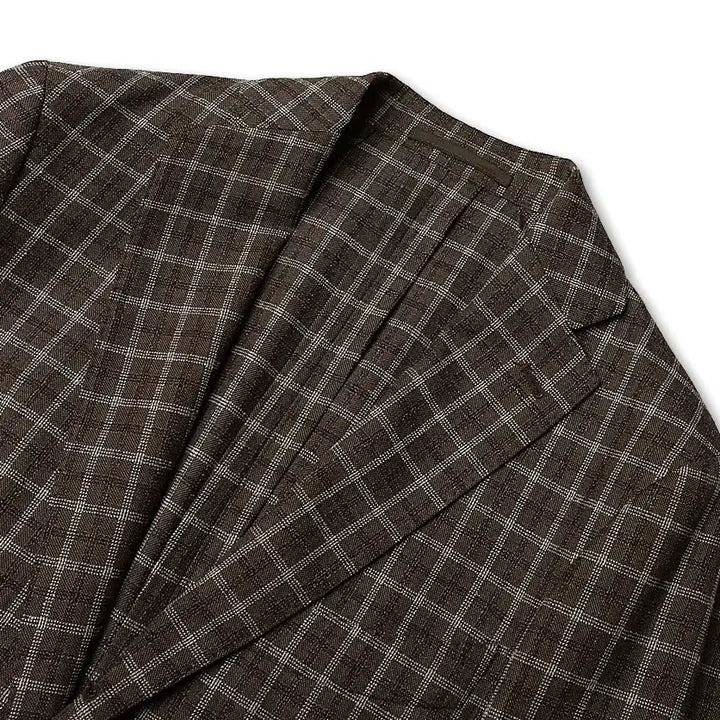 [BUNJANG] Man On The Boon Vitale Barberis Canonico Brown Check Wool Suit 46 / 맨온더분 [Man On The Boon] 바르베라 까노니코 체크 수트