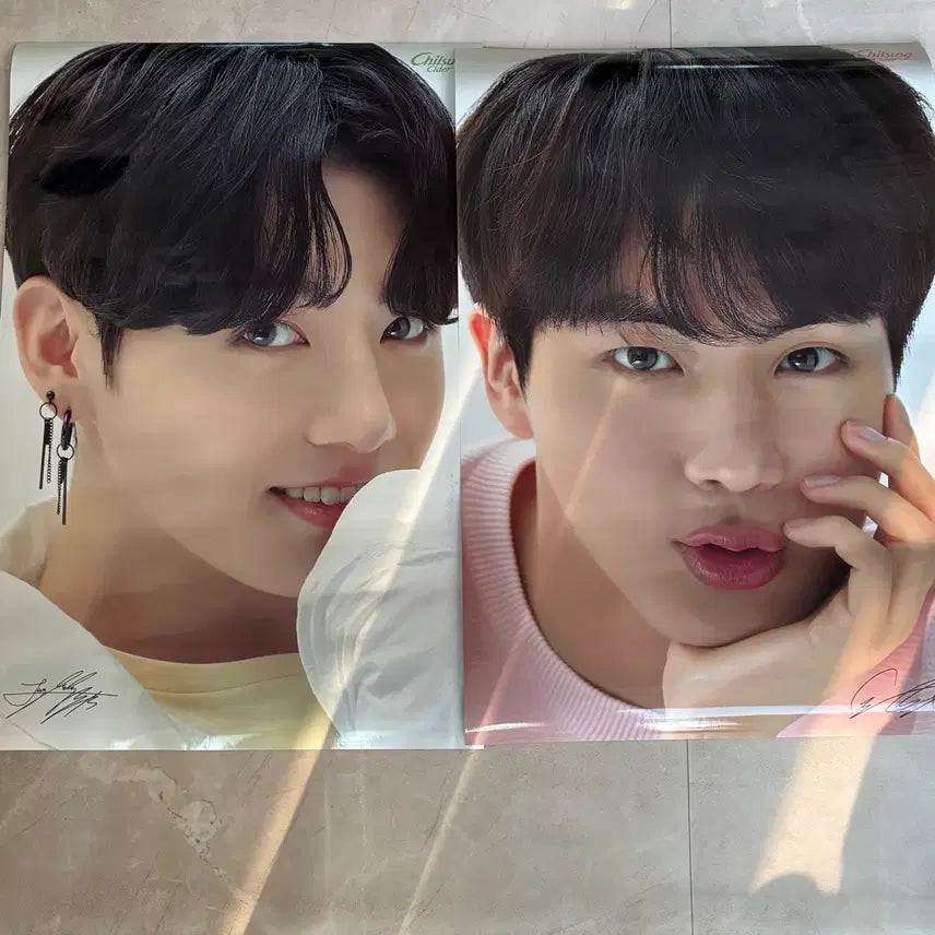 [BUNJANG] BTS Chilsung Cider Signed Poster / (한정판)방탄소년단 BTS 칠성사이다 경품 싸인 포스터 7종