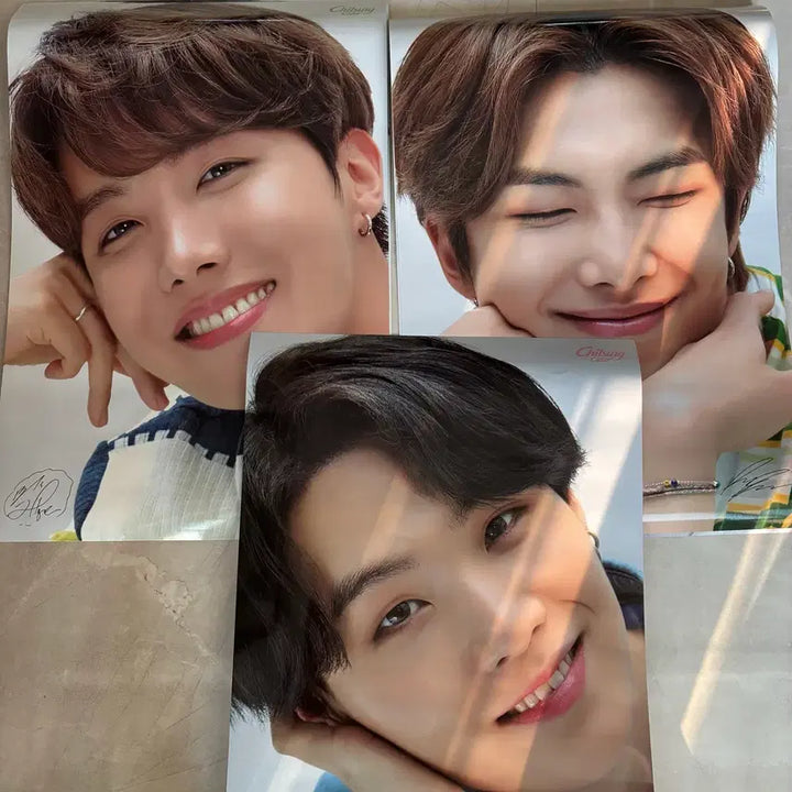 [BUNJANG] BTS Chilsung Cider Signed Poster / (한정판)방탄소년단 BTS 칠성사이다 경품 싸인 포스터 7종