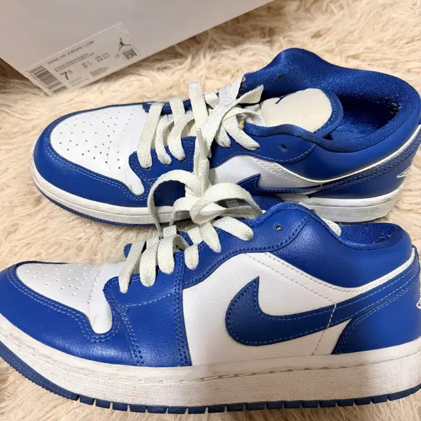 [BUNJANG] Air Jordan 1 Low Blue Sneakers / W 에어조던1 로우 블루 245