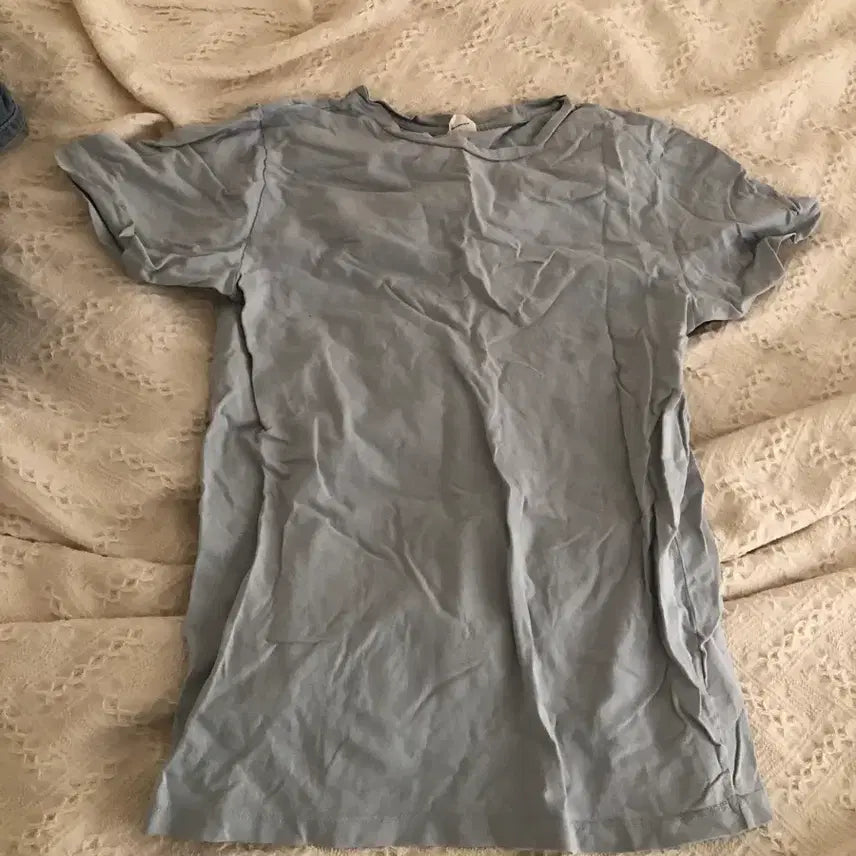 [BUNJANG] 66girls Sky Blue Short Sleeve T-shirt / 육육걸즈 하늘색 반팔 티셔츠