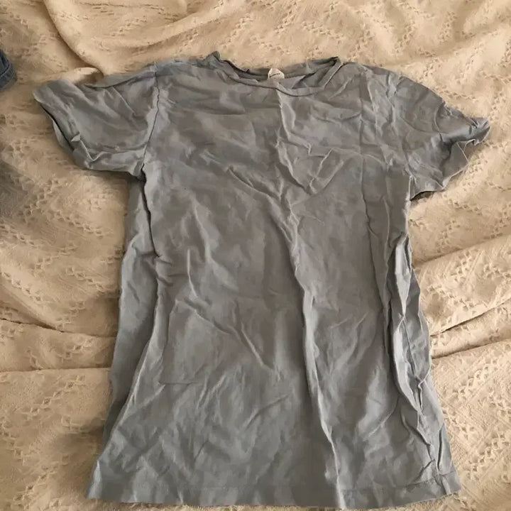 [BUNJANG] 66girls Sky Blue Short Sleeve T-shirt / 육육걸즈 하늘색 반팔 티셔츠