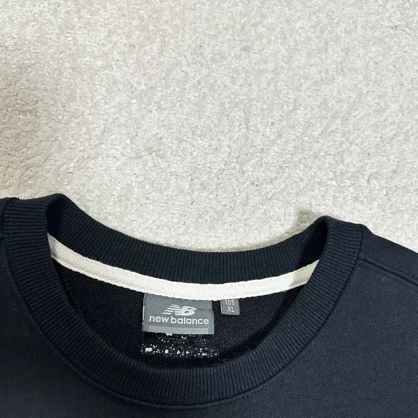 [BUNJANG] New Balance NBSC Short Sleeve Sweatshirt Black XL / 뉴발란스 NBSC 반팔 맨투맨 블랙 xl 105