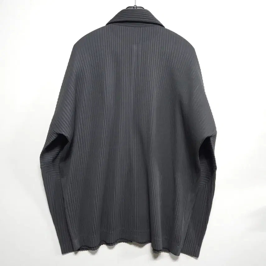 [SOLD OUT] 남성 플리츠 집업 자켓 미니멀 플리츠 셔츠 자켓 오버핏