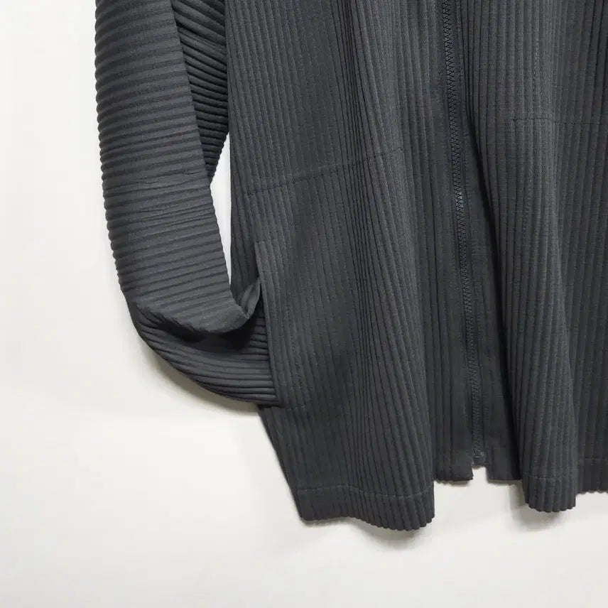 [SOLD OUT] 남성 플리츠 집업 자켓 미니멀 플리츠 셔츠 자켓 오버핏