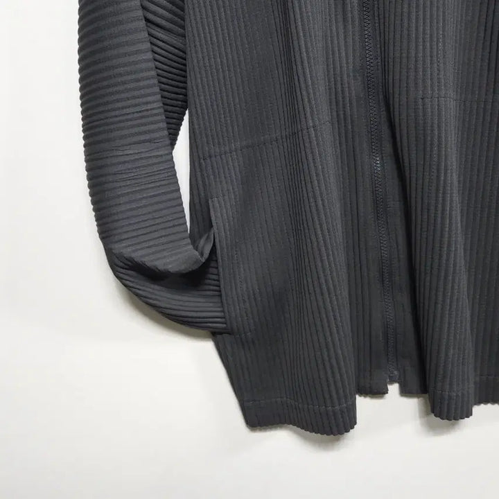 [SOLD OUT] 남성 플리츠 집업 자켓 미니멀 플리츠 셔츠 자켓 오버핏