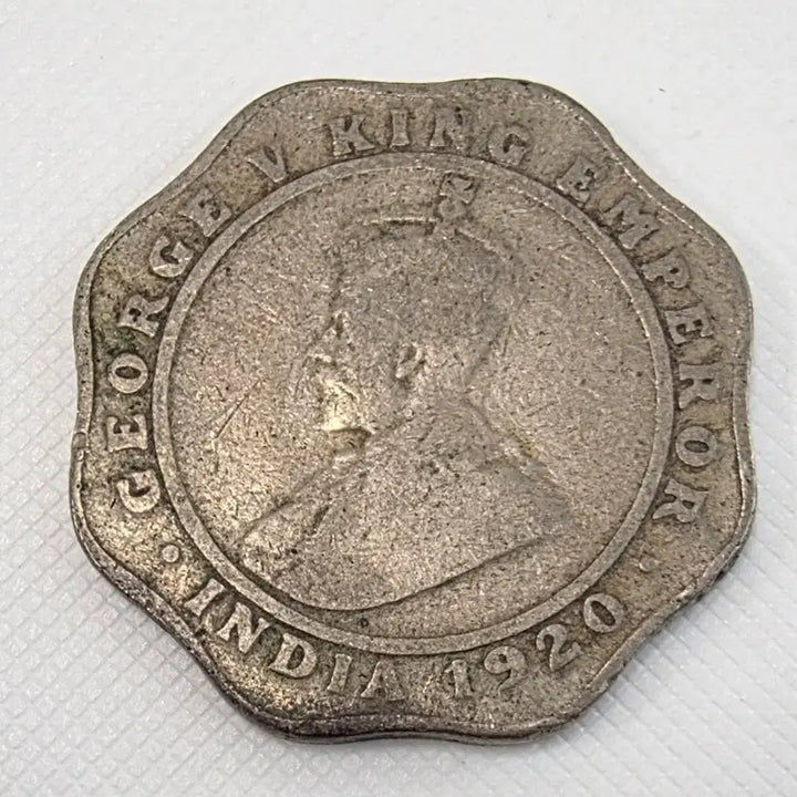 [BUNJANG] British India 1920 4 Anna Coin / [희귀] 영국령 인도 1920년 4 아나 동전 zk-1707