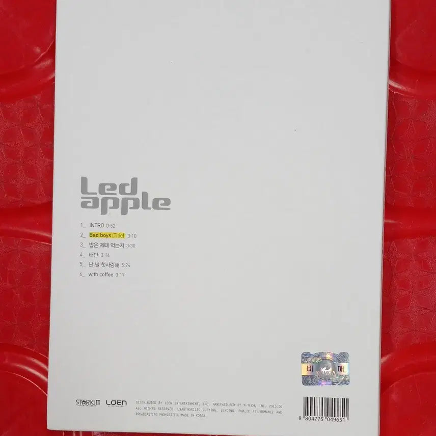 [BUNJANG] Red Apple Bad Boys Album / 레드애플 Bad boys 앨범