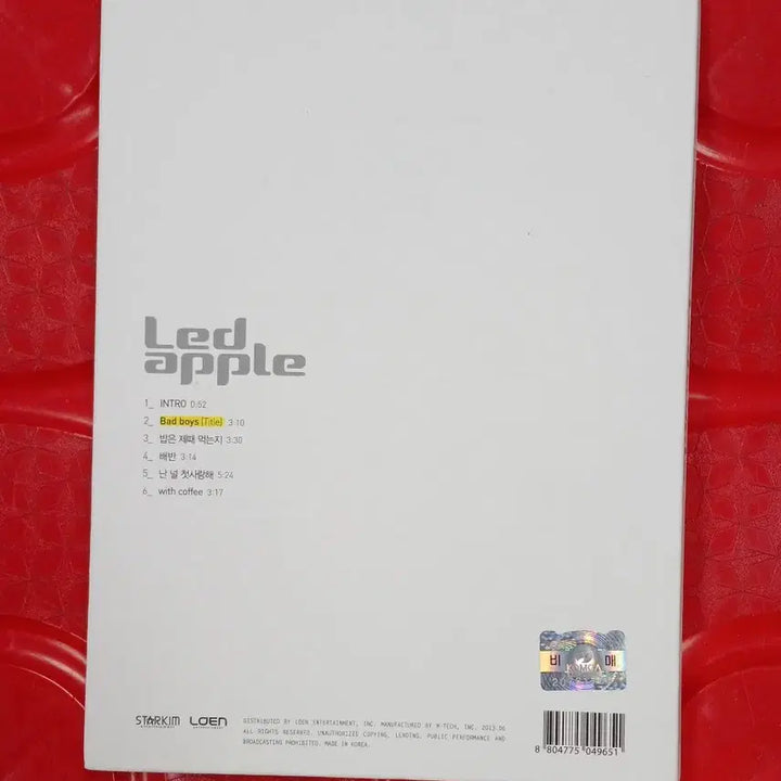 [BUNJANG] Red Apple Bad Boys Album / 레드애플 Bad boys 앨범