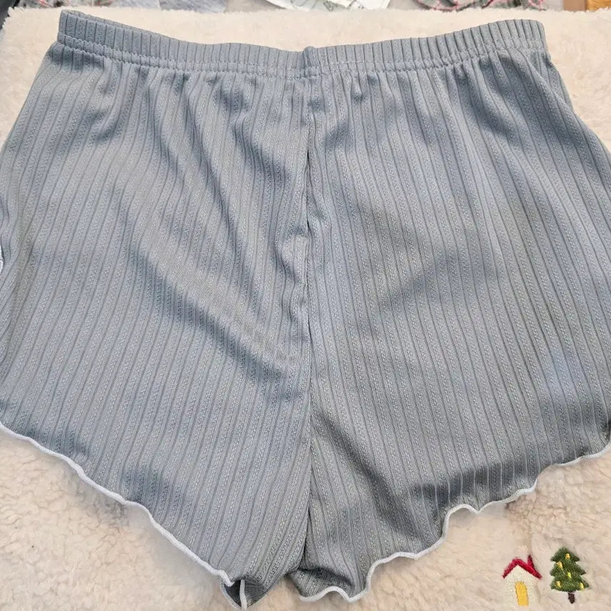 [BUNJANG] Lace Punching Pajama Shorts / 3.레이스 펀칭 반바지 잠옷 바지.팬티대용 44-66