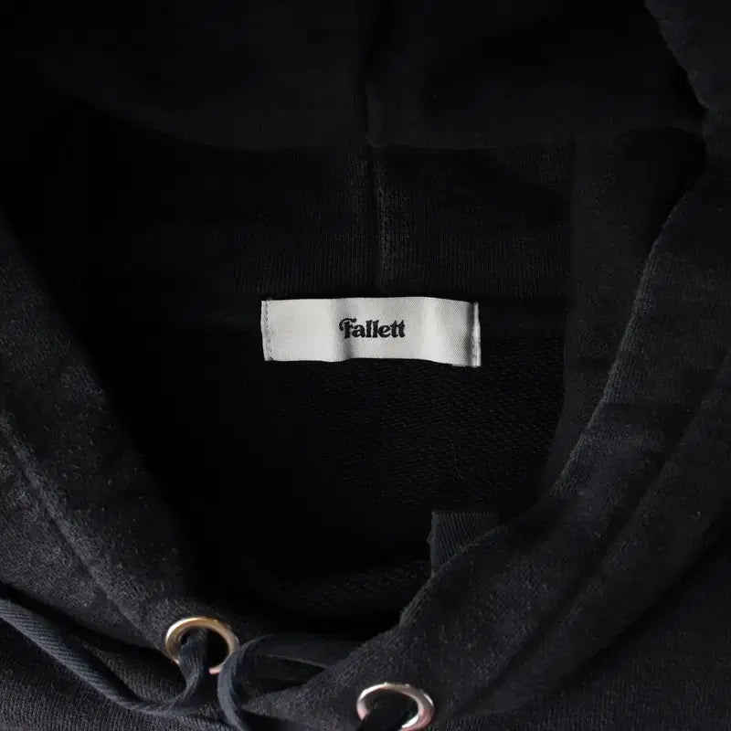 [BUNJANG] Fallett Gattonero Black Cat Graphic Hoodie / 팔렛 가토네로 블랙 캣 그래픽 후드티