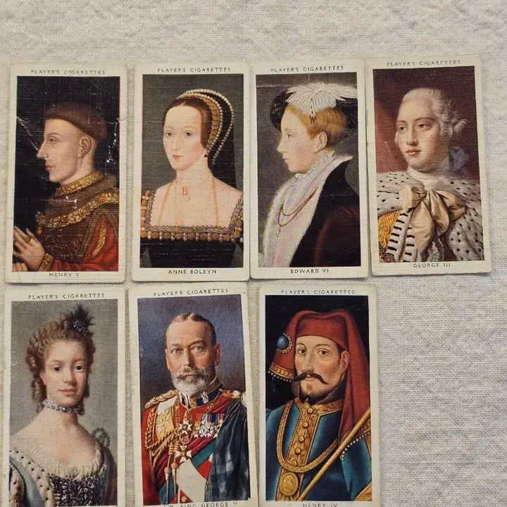 [BUNJANG] John Player &amp; Sons Royal Family Vintage Cards / 영국빈티지카드 유럽빈티지카드 헨리5세 앤블린 영국왕 영국여왕 로열패밀리
