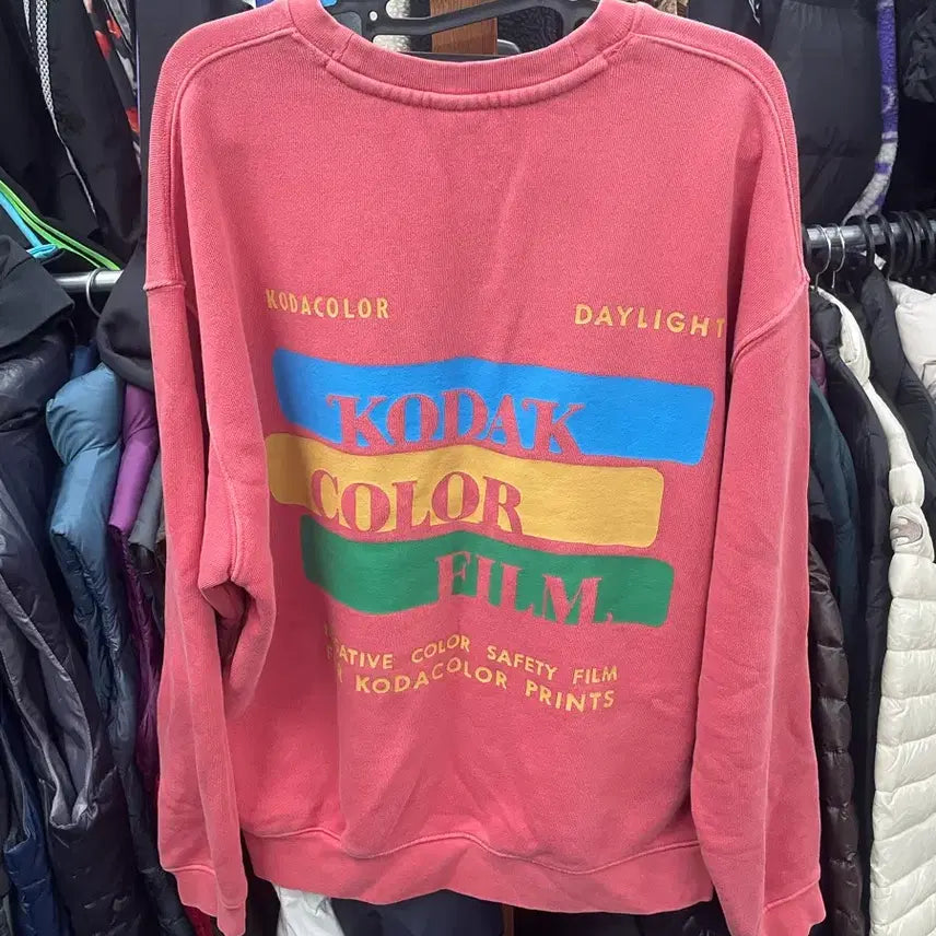 [BUNJANG] Kodak Color Film Print Sweatshirt (M) / 코닥 컬러필름 프린트 맨투맨 m. 100~105