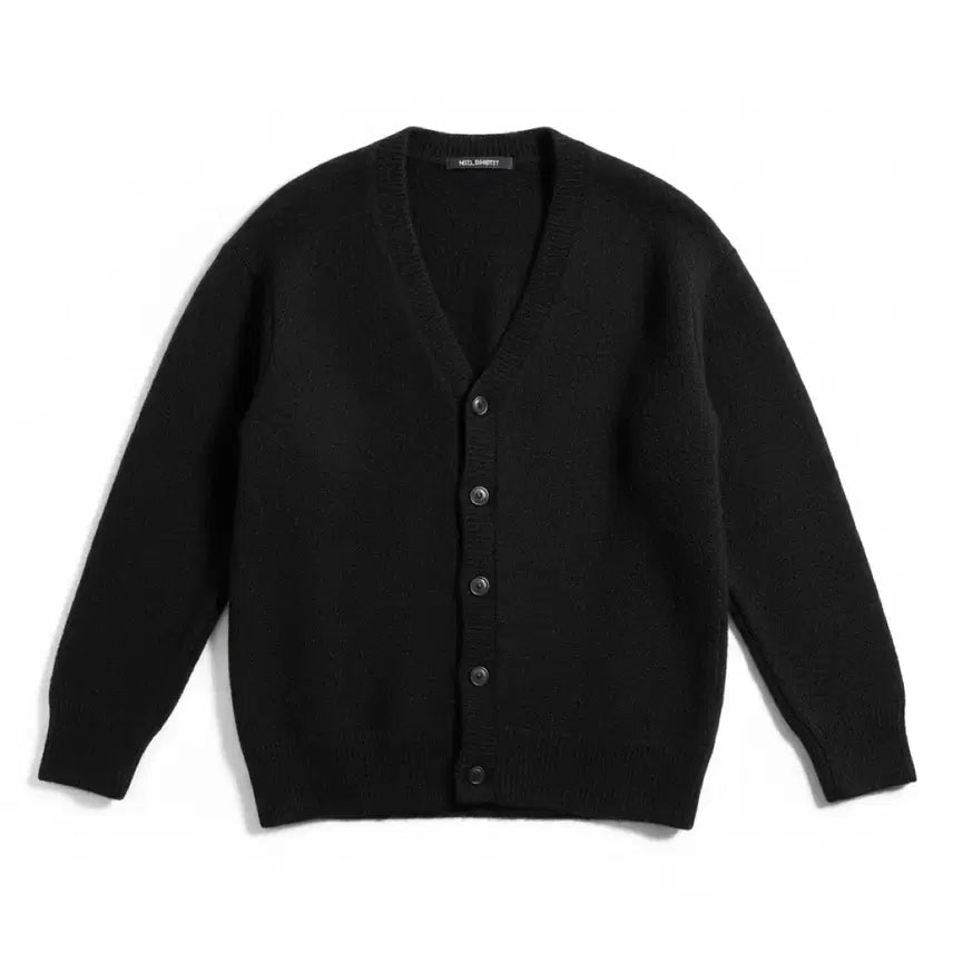 [BUNJANG] Neil Barrett Black V-Neck Cardigan (M) / 닐바렛 블랙 브이넥 가디건 M