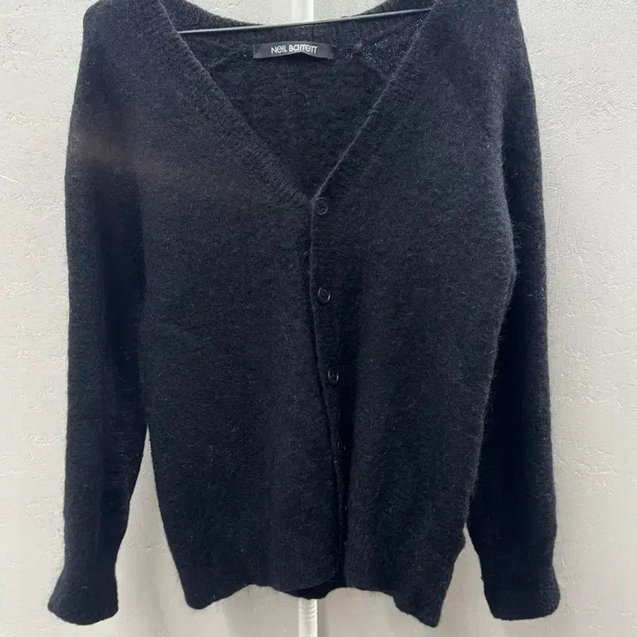 [BUNJANG] Neil Barrett Black V-Neck Cardigan (M) / 닐바렛 블랙 브이넥 가디건 M